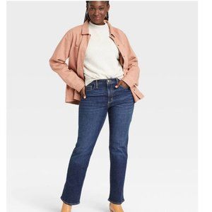 NWT Women's High-Rise Bootcut Jeans - Universal Thread Size 14 Reg Slim Bootcut